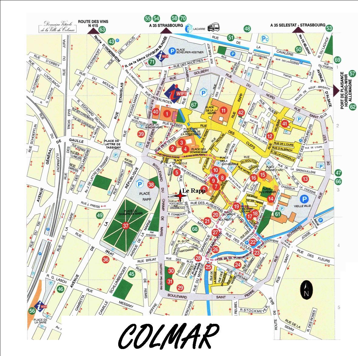 carte de colmar